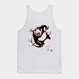 Panda Warrior Anime Lovers Best Gift For Fans Girls Boys Jujuts Tank Top